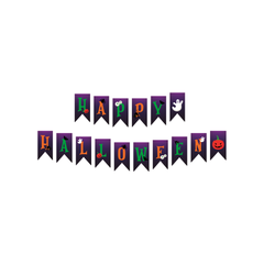 Banner banderín Happy Halloween