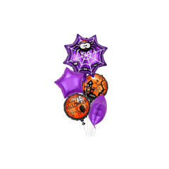 Set de globos Halloween telaraña