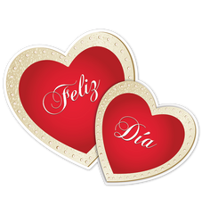 Dos Corazones Adorno Móvil 1 Pza