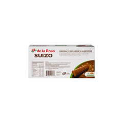Chocolate con almendras estilo suizo - De La Rosa - 16 piezas