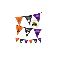 Banner de banderillas Happy Halloween