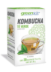 Kombucha Té Verde - Greenside - 20 bolsas