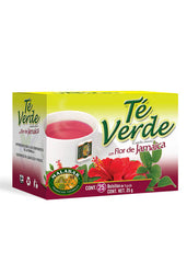 Té Verde Flor de Jamaica - Malabar - 25 pzas