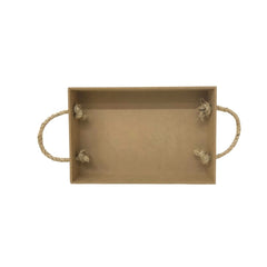 Charola MDF chica con cuerda