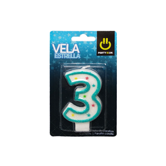 Velas Numéricas Estrella Rosa Party Is On