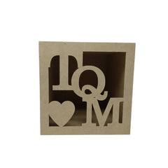 Caja calada 15 x 15 San Valentín