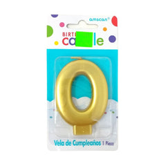 Birthday Candle Vela Dorada - Amscan