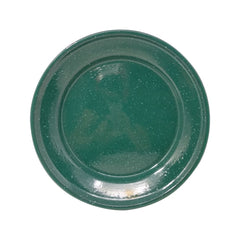 Plato extendido de peltre verde 22 cm