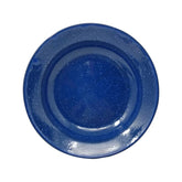 Plato sopero de peltre azul de 20 cm