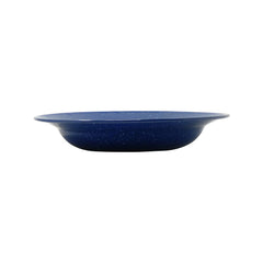 Plato sopero de peltre azul de 20 cm