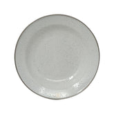 Plato sopero de peltre blanco de 20 cm