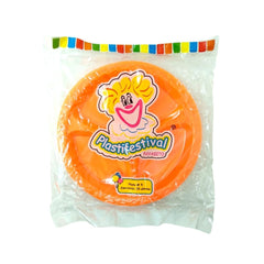 Platos con División Neón #5 - Payasifiestas - 25 Piezas