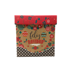 Caja de Regalo Navideña 20x20 cm