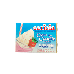 Crema tipo Chantilly en polvo - Caricia - 110 g