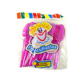 Cucharas Medianas Neón - Payasifiestas - 25 Piezas