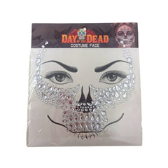 Calavera Diamante Grande para Cara - VM Fiesta