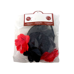 Diadema de Catrina con Velo Corto