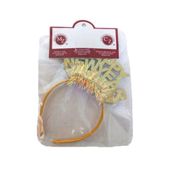 Diadema brillante "Happy New Year" con luz