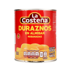 Duraznos en Almíbar en Rebanadas - La Costeña - 820 g
