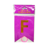 Letrero colgante "Feliz Cumpleaños" Diamantado - VM Fiestas