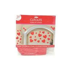 Figuras recortables de corazón 30 Pzas