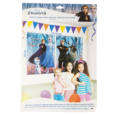 Frozen II Escenario para Fotos - 2 piezas