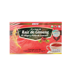 Té Raíz de Ginseng, Té negro y Fruto de Guaraná - GN+Vida - 30 sobres