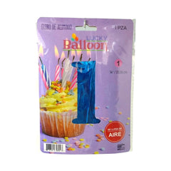 Globo de Número #14 azul - Lucky Balloon