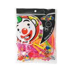 Globos Payaso Zeppelin Neón - 50 piezas