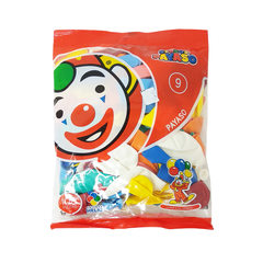 Globos Payaso Colores Variados #9 - 100 piezas