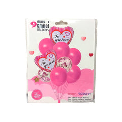 Globos San Valentín - 9 Piezas
