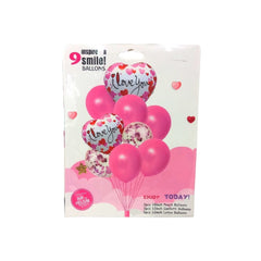 Globos San Valentín - 9 Piezas