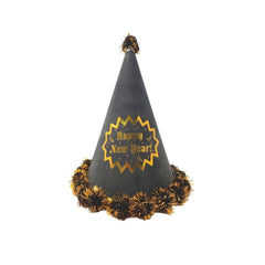 Gorro con diamantina dorada "Happy New Year!"