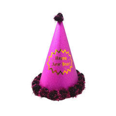 Gorro con diamantina dorada "Happy New Year!"