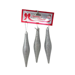 Esferas Gotas con Diamantina - 3 Piezas