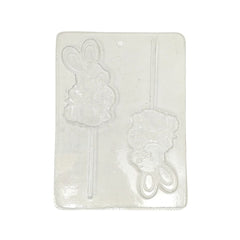 Molde de paletas de cabeza de Conejos