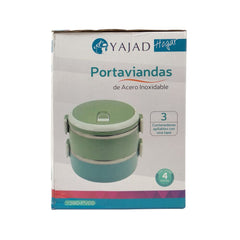 Portaviandas de acero inoxidable Yajad hogar 4 Pzas