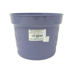 Maceta grabada en color morado