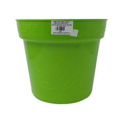 Maceta grabada en color verde