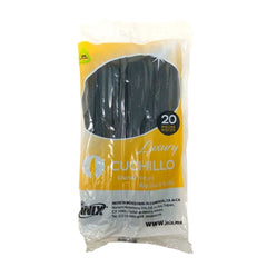 Luxury Cubiertos Negros - Inix - 20 Piezas