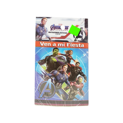 Avengers Endgame Invitaciones - 6 piezas