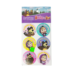 Masha y el Oso Distintivos 24 Pzas