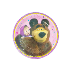 Masha y el Oso Platos Pasteleros 6 Pzas