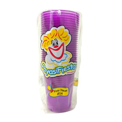 Vasos de Plástico #14 Neón - Payasifiestas - 25 Piezas