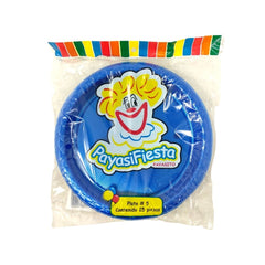 Platos de plástico Neón #5 - Payasifiestas - 25 Piezas