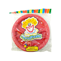Platos de Plástico con división #5 - Payasifiestas - 25 Piezas