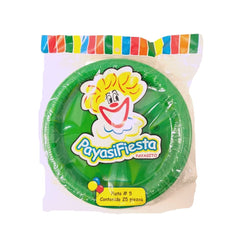 Platos de Plástico #5 - Payasifiestas - 25 Piezas