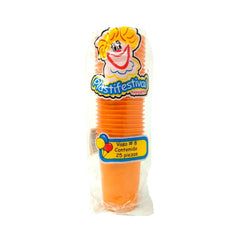 Vasos de Plástico #8 - Payasifiestas - 25 Piezas