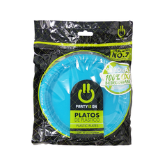 Platos de plástico #7 - Party Is On - 20 Pzas