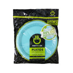 Platos de plástico #7 - Party Is On - 20 Pzas